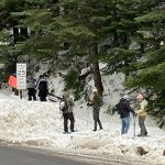 snowshoers at mount spokane