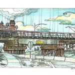 Steven Charem Artist Rendering Railroad in Spokane