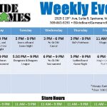 Spokane board games events for b side games