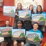 Team Building through Painting with a Twist Paint and Sip in Spokane