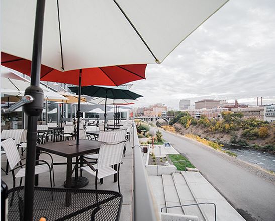 Spokane's rooftop bars patio spaces and restaurants with a view