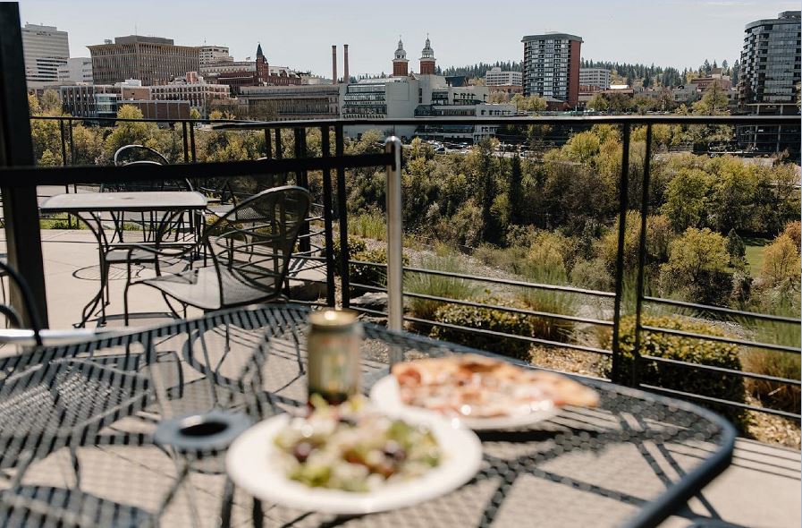 Spokane's rooftop bars patio spaces and restaurants with a view