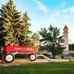 Spokane landmarks red wagon