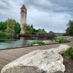 Spokane landmarks riverfront clock tower
