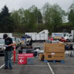 electronics being donated at the becu shred event