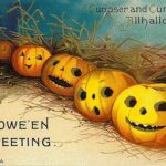 Spokane Halloween pumpkin postcard