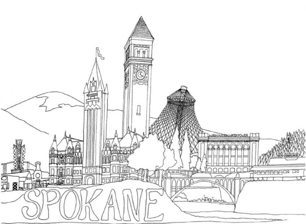 Spokane Coloring Book