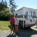 1 – Fort Flagler campers Emma Peoples and Matthew Bauer -Photo By Tony Moceri