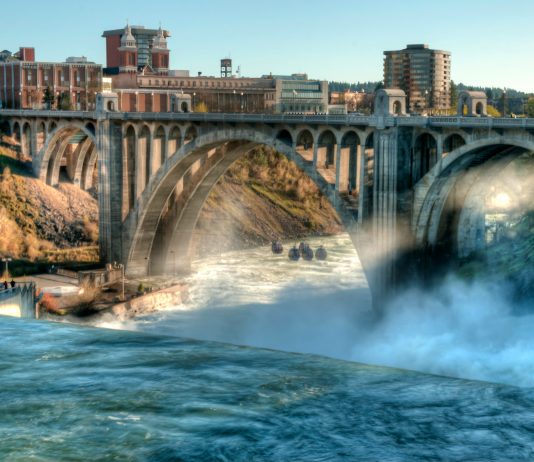 Spokane Falls viewpoints