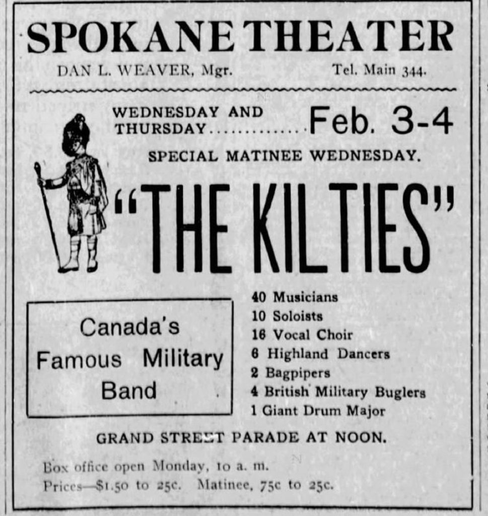 Kilties Band Spokane